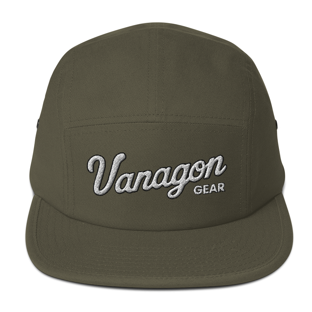 Vanagon Five Panel Cap – Puff Script Stitch